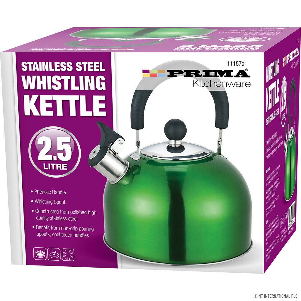 Green store whistling kettle