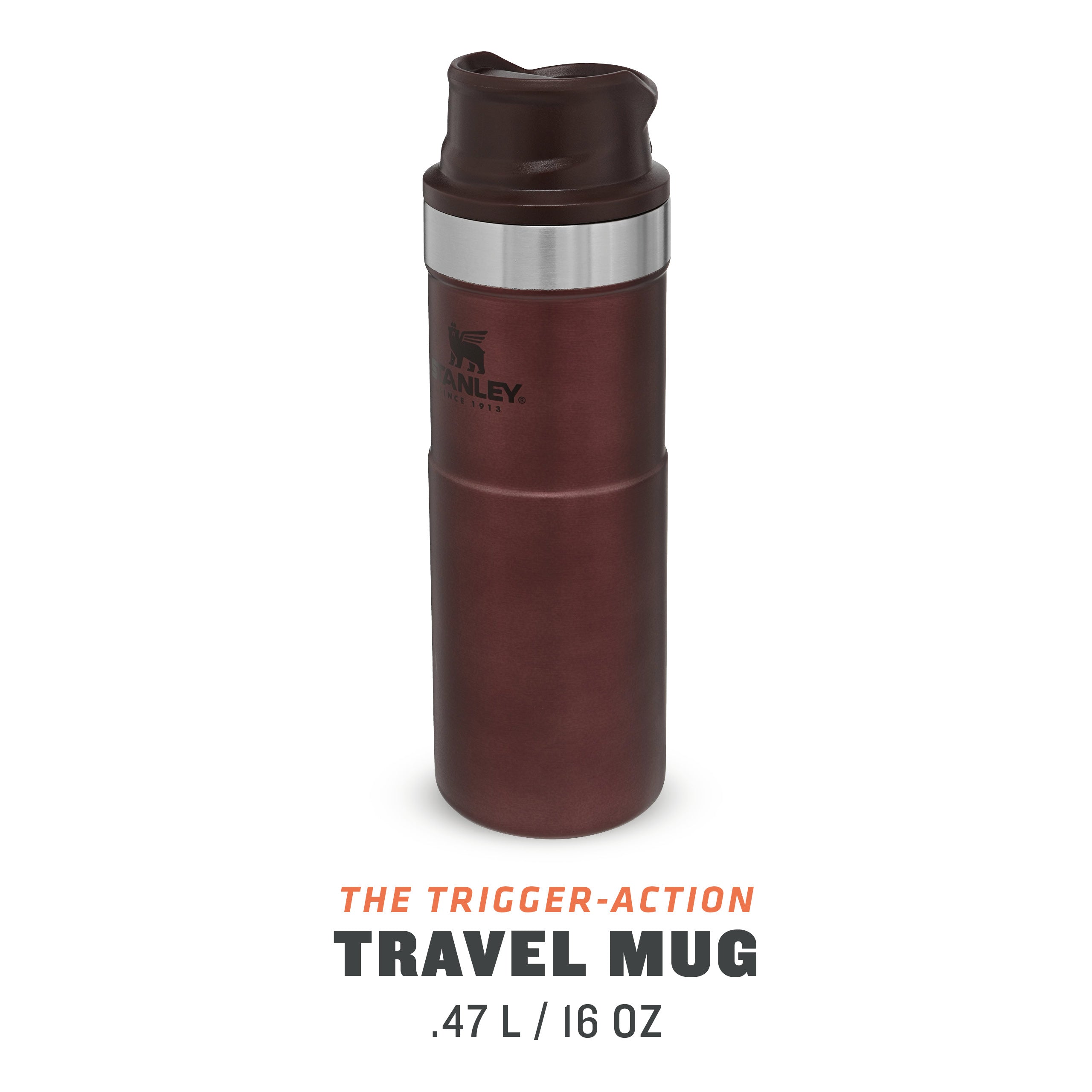 Stanley Classic Trigger Action Travel Mug 0.47L Wine