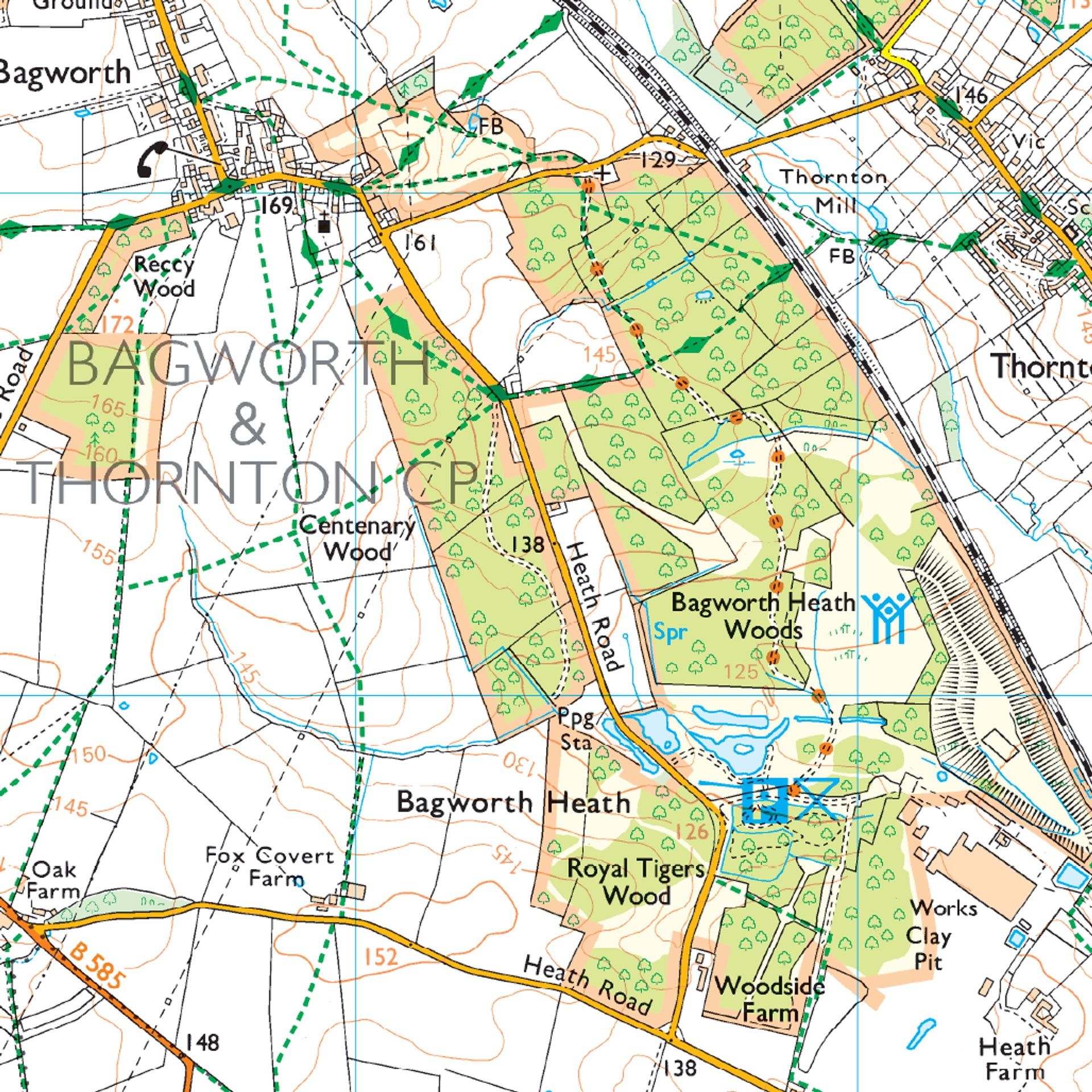 Ordnance Survey Explorer 233 Map Leicester & Hinckley