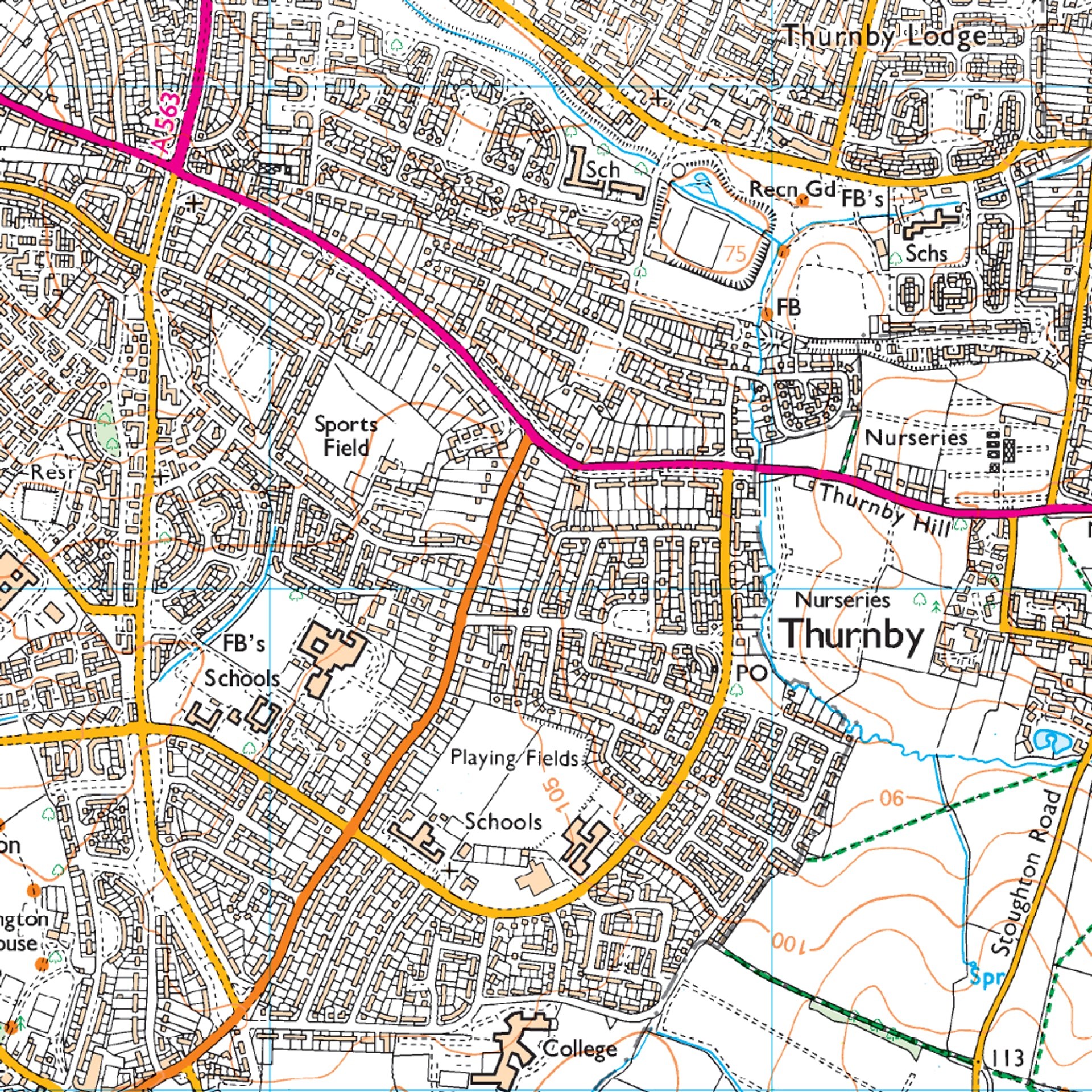 Ordnance Survey Explorer 233 Map Leicester & Hinckley