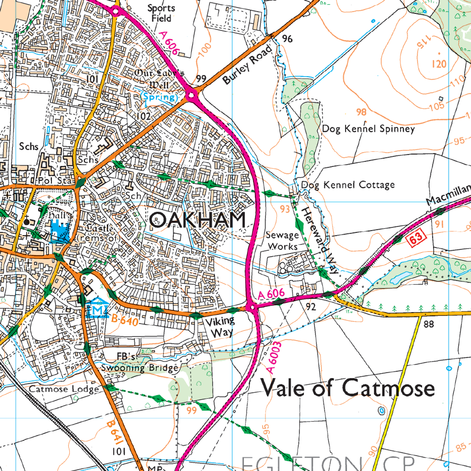 Ordnance Survey Explorer 234 Map Rutland Water