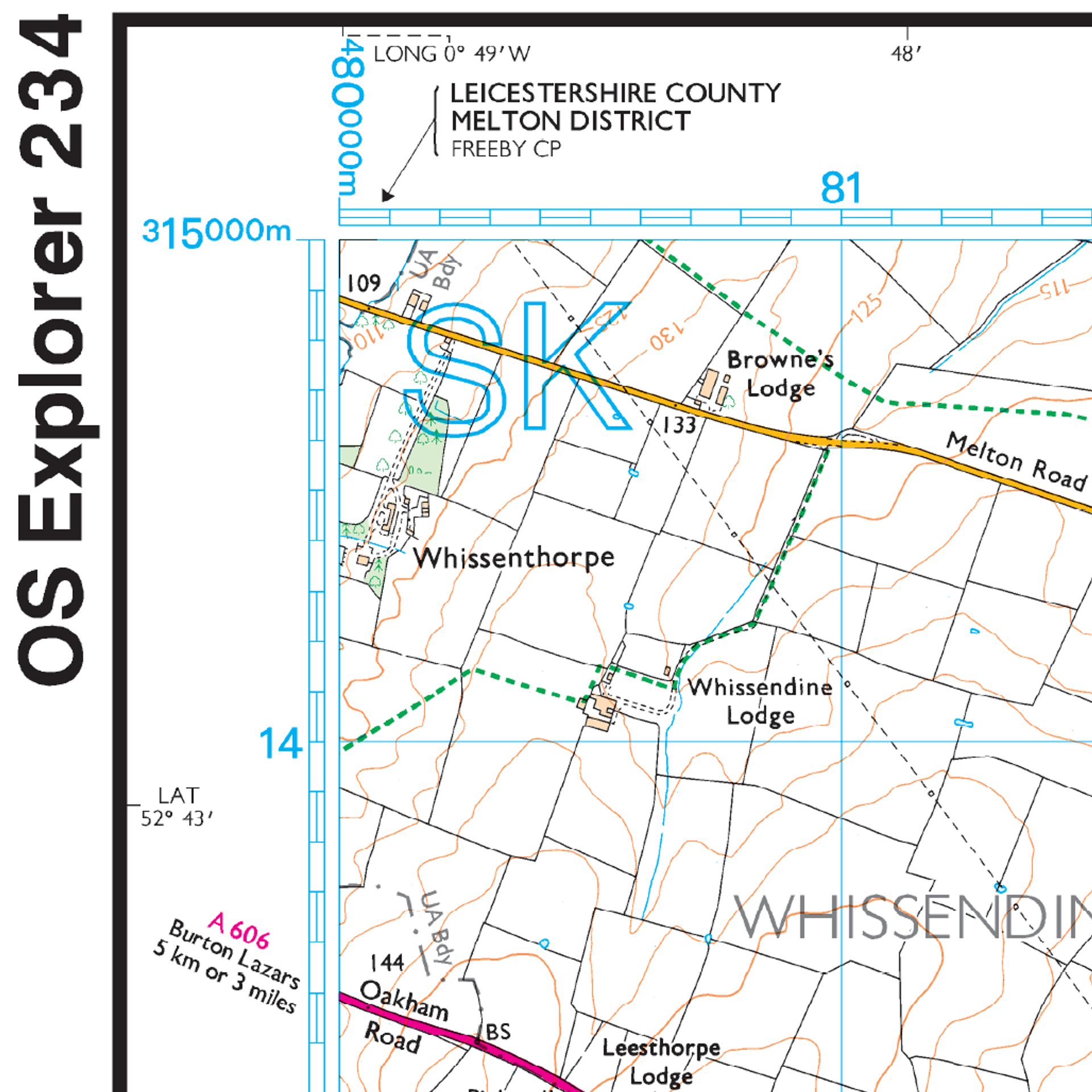 Ordnance Survey Explorer 234 Map Rutland Water