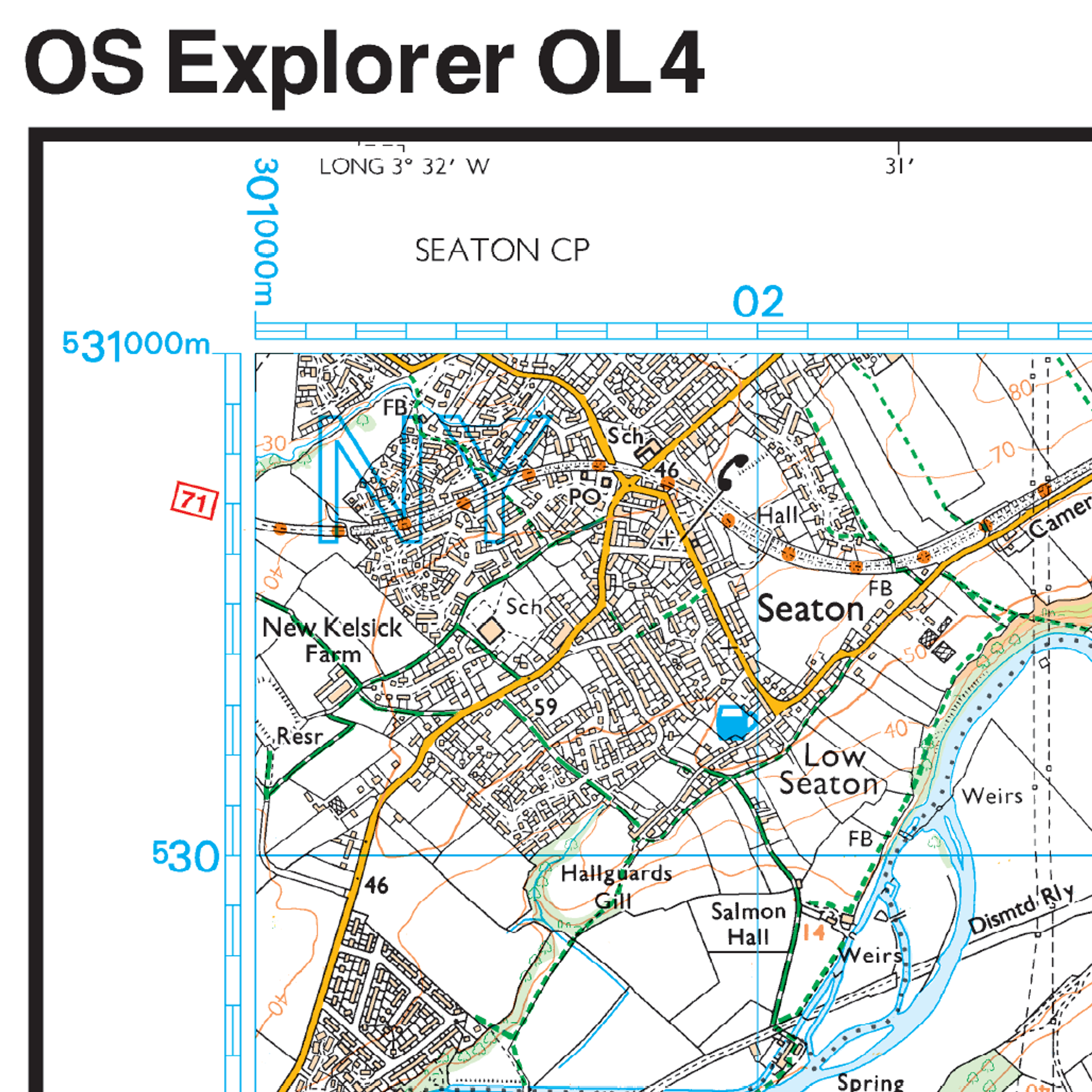 Ordnance Survey Explorer  OL4 Map The English Lakes North Western Area