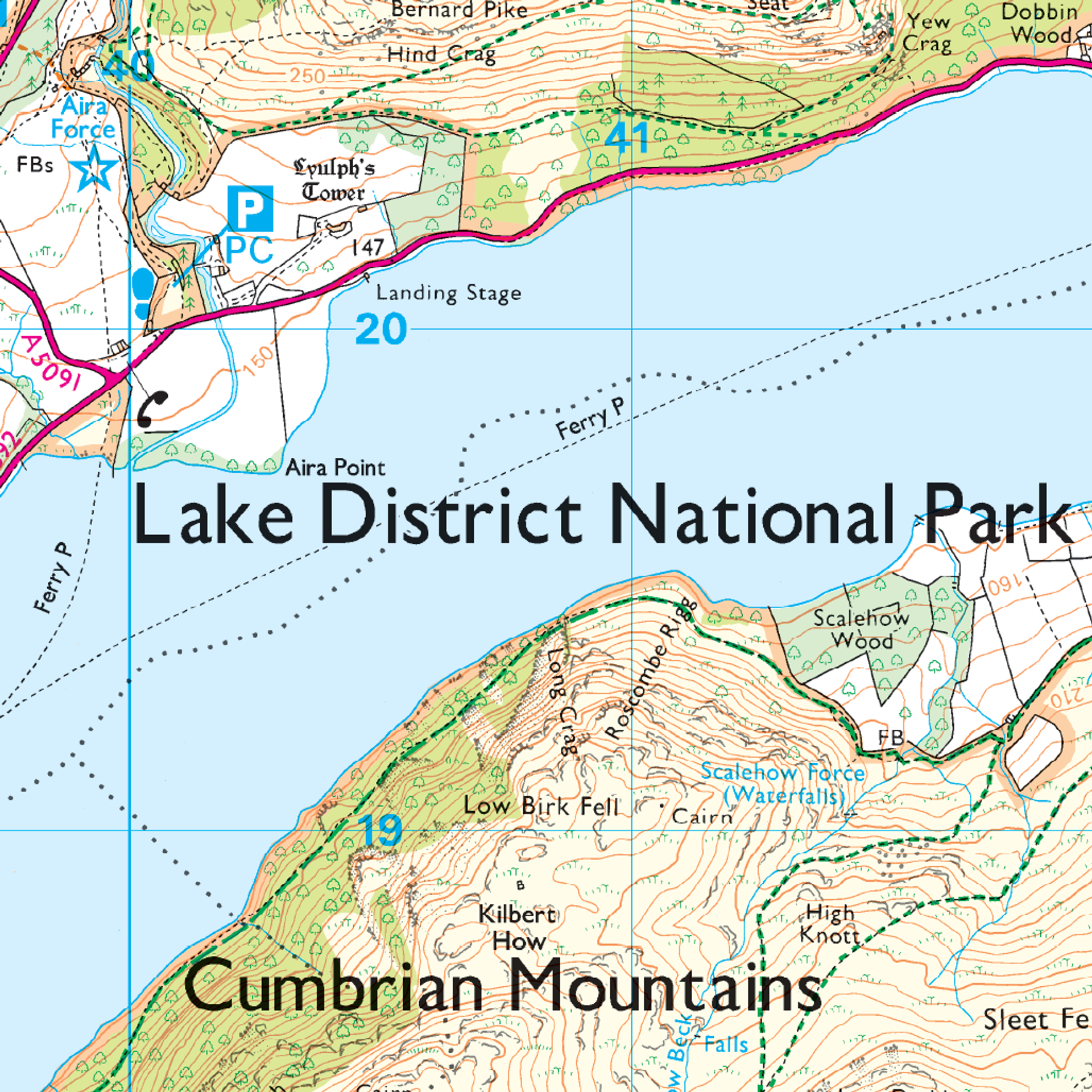 Ordnance Survey Explorer OL 5 The English Lakes North-Eastern Area