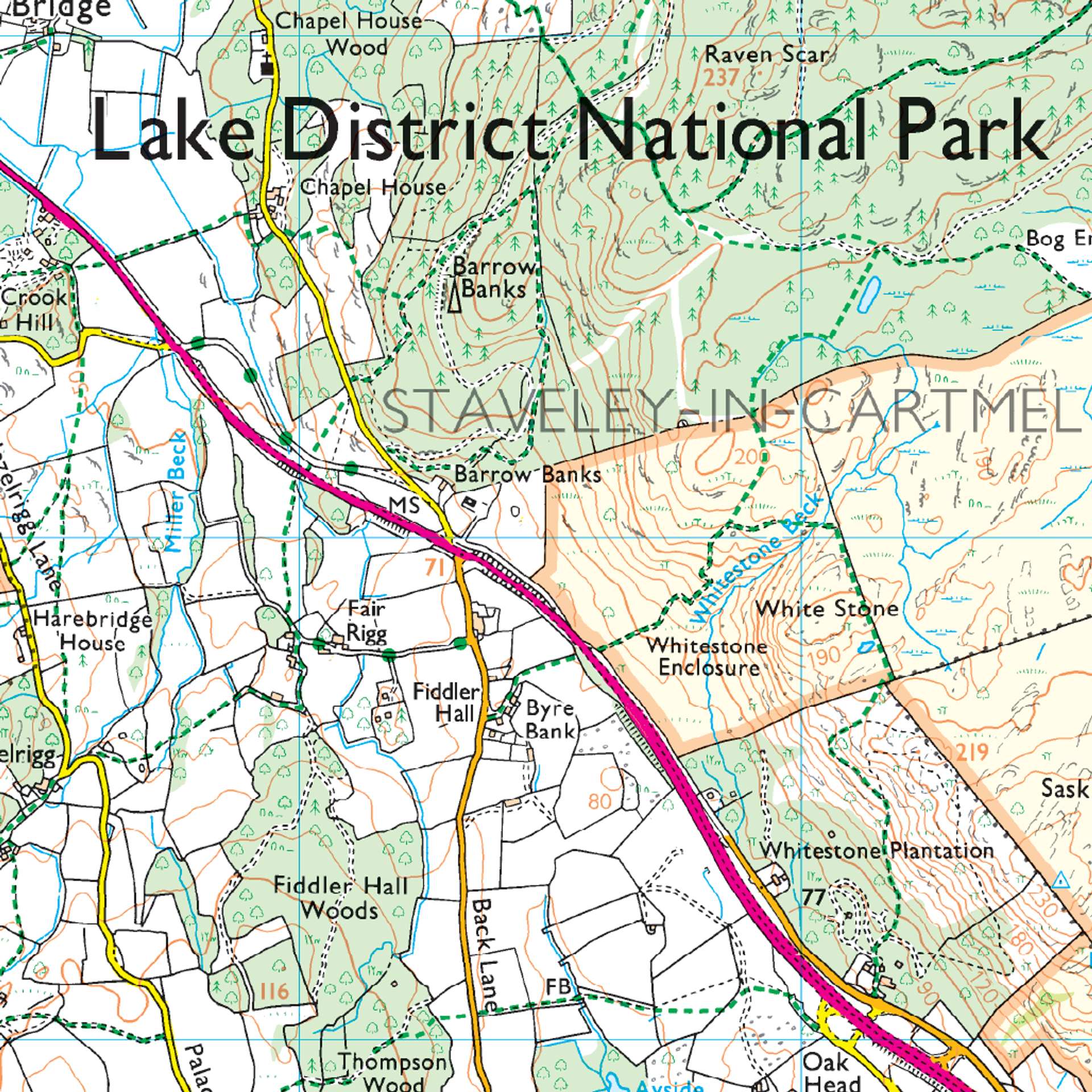 Ordnance Survey Explorer OL7 Map The English Lakes South Eastern Area