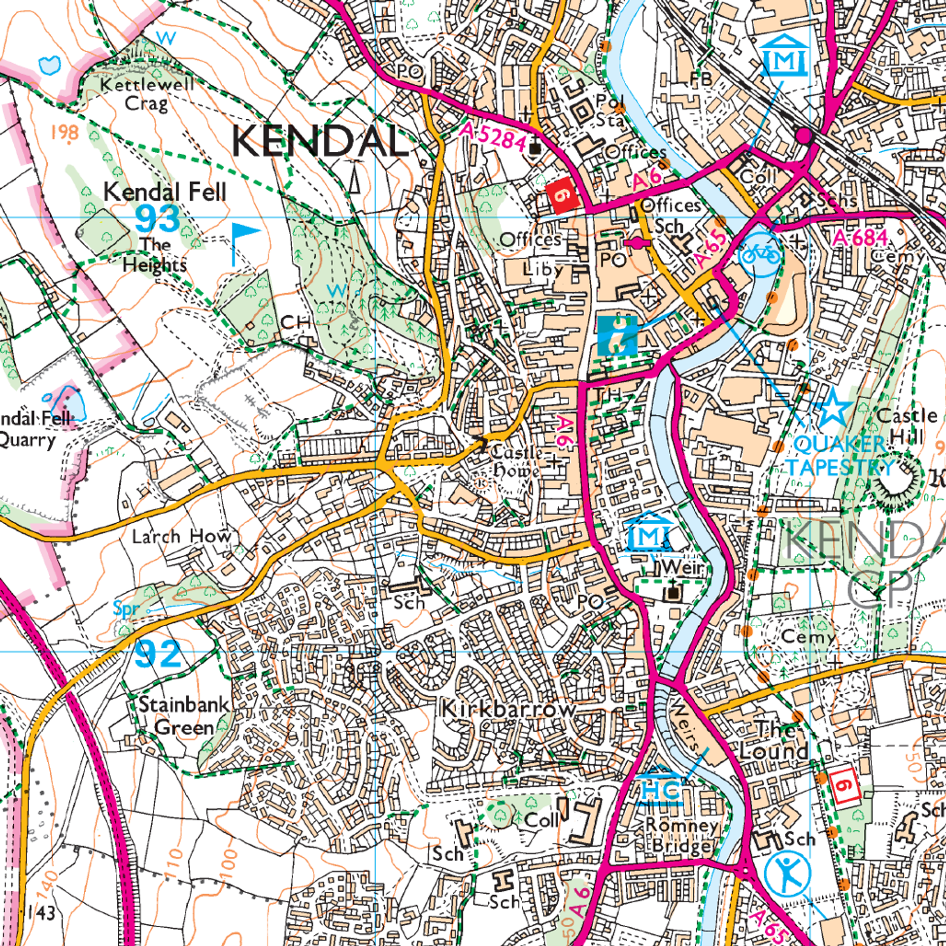 Ordnance Survey Explorer OL7 Map The English Lakes South Eastern Area