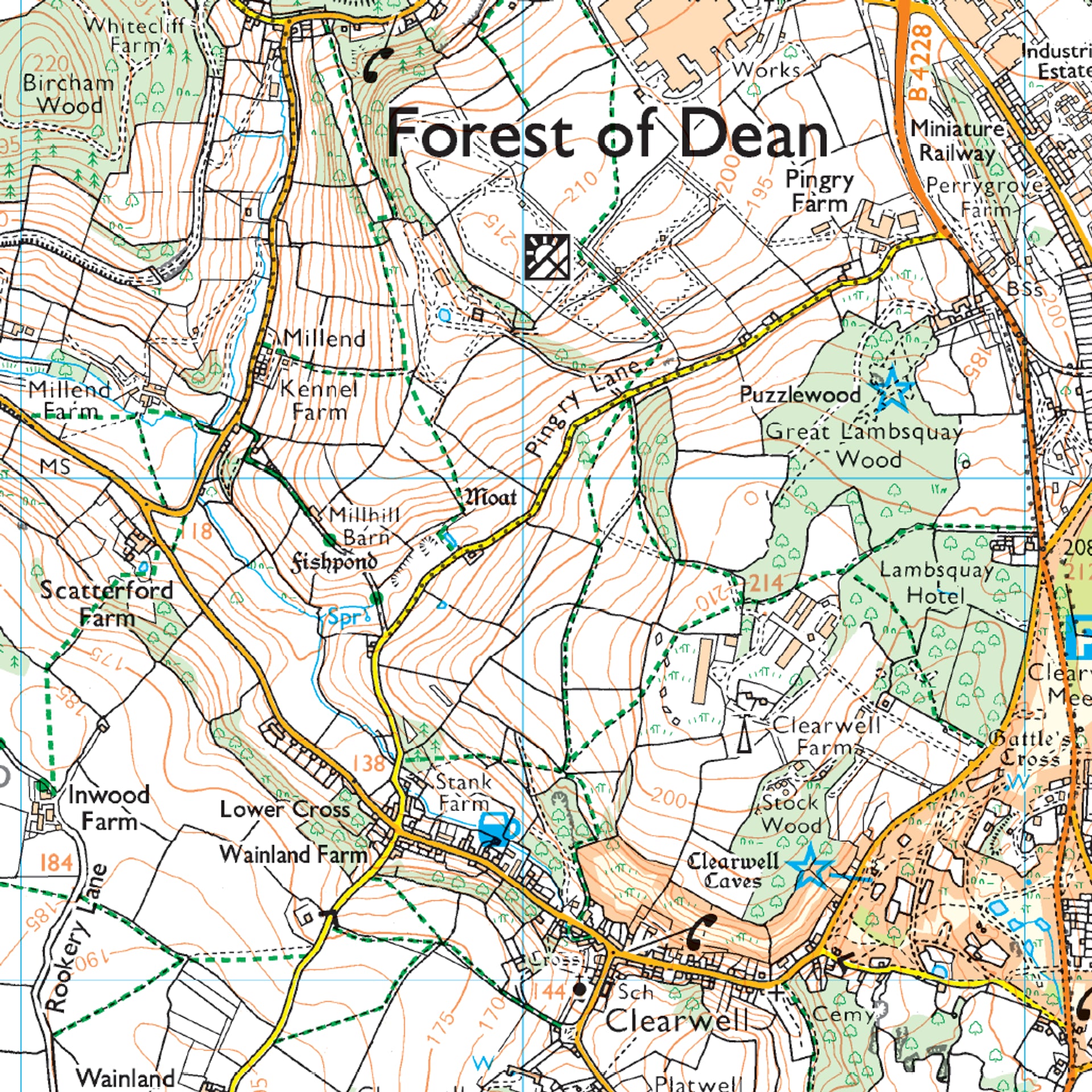 Ordnance Survey Explorer OL14 Wye Valley & The Forest of Dean