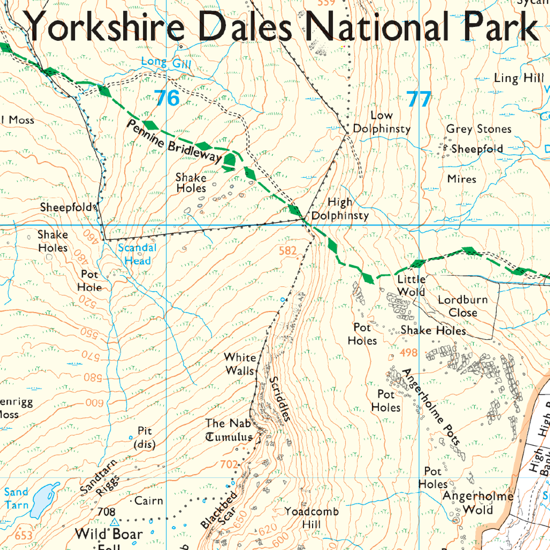 Ordnance Survey Explorer OL19 Map Howgill Fells & The Upper Eden Valley