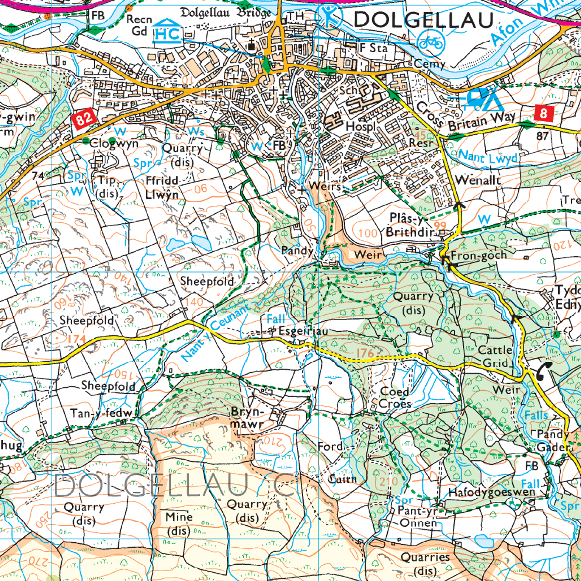 Ordnance Survey Explorer OL23 Map Cadair Idris &  Llyn Tegid (Bala Lake)