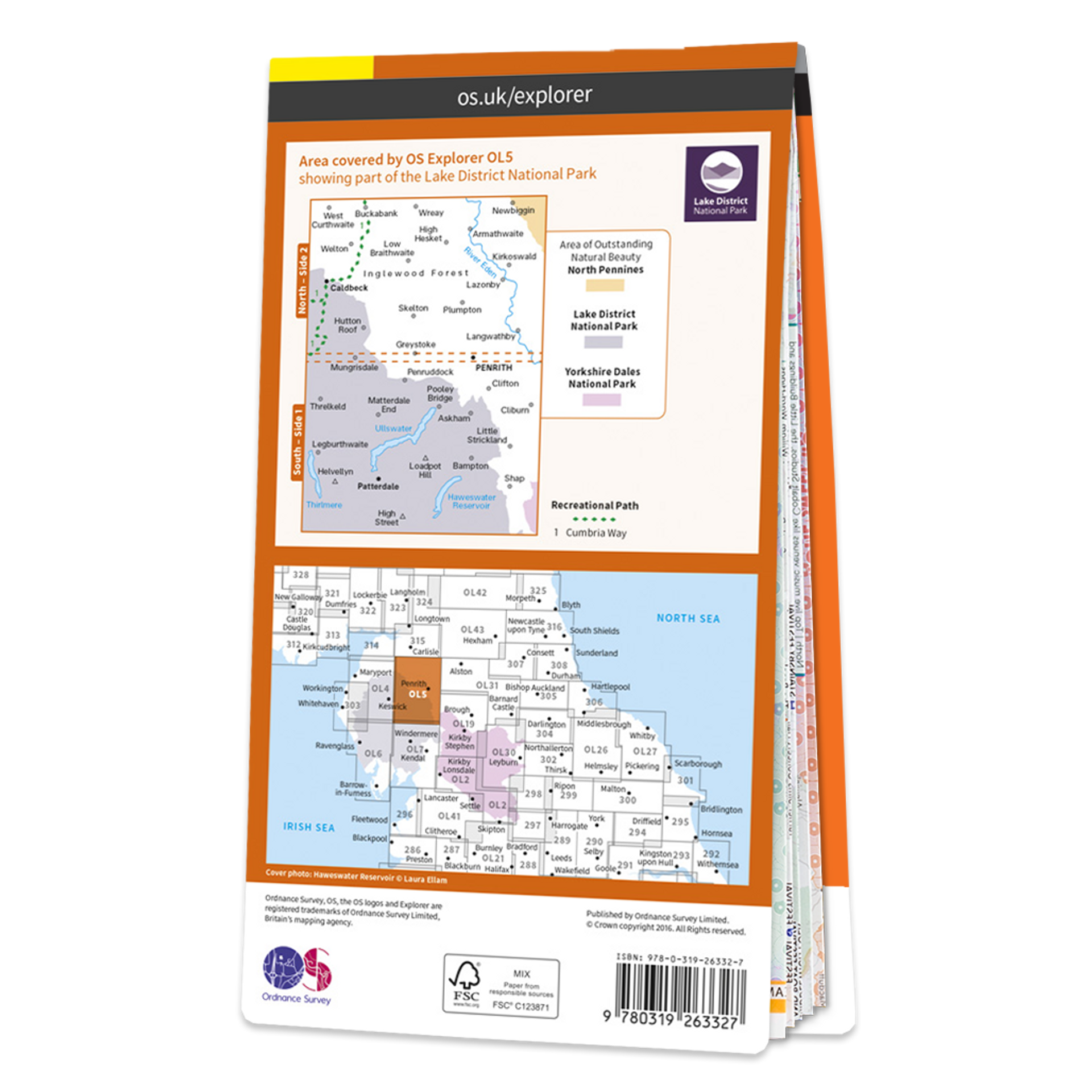 Ordnance Survey Explorer OL 5 The English Lakes North-Eastern Area