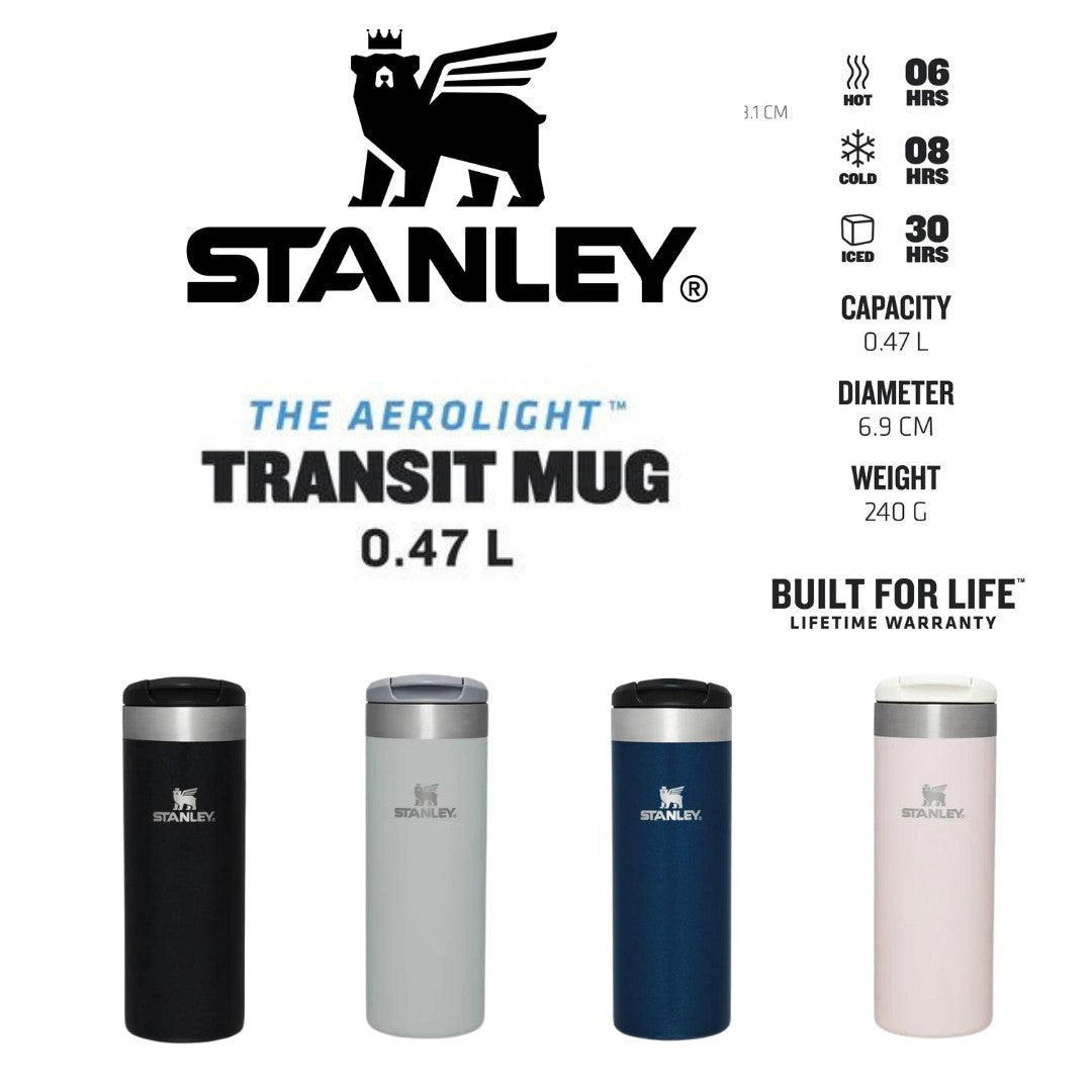 Stanley The Aerolight Transit Mug 0.47L Black Metallic