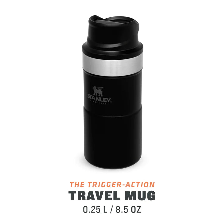 stanley the trigger action travel mug 0.25l black