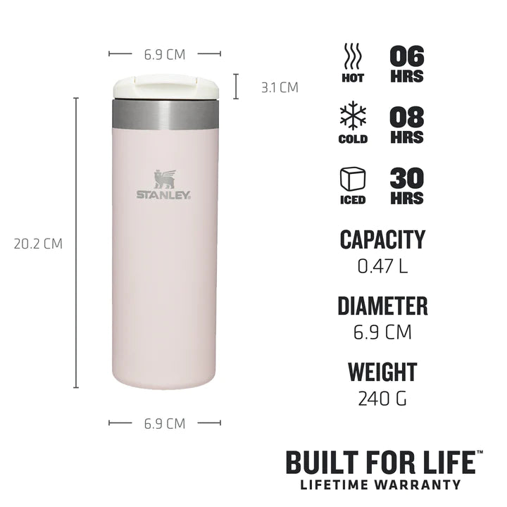 Stanley The Aerolight travel Mug 0.47L rose quartz metallic pink