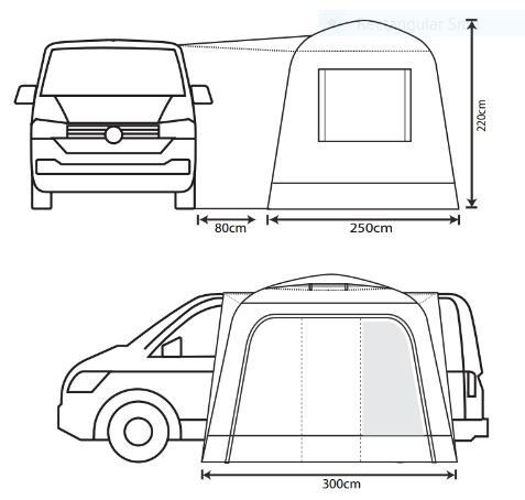 Outdoor Revolution Cayman Cuda XL F/G Driveaway Campervan Awning