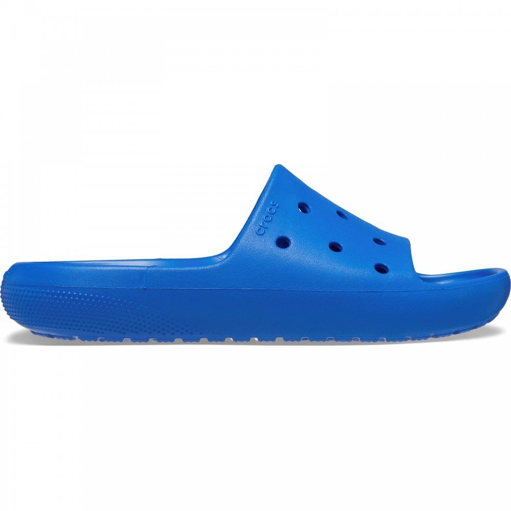 crocs classic slide v2 blue bolt