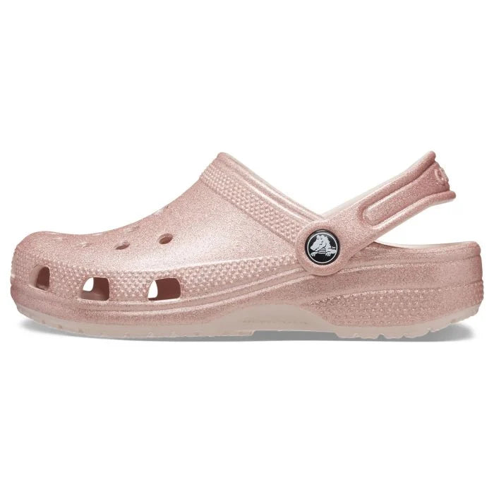 crocs kids glitter clog quartz