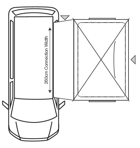 Outdoor Revolution Cayman Cuda F/G Driveway Campervan Awning 180 -240