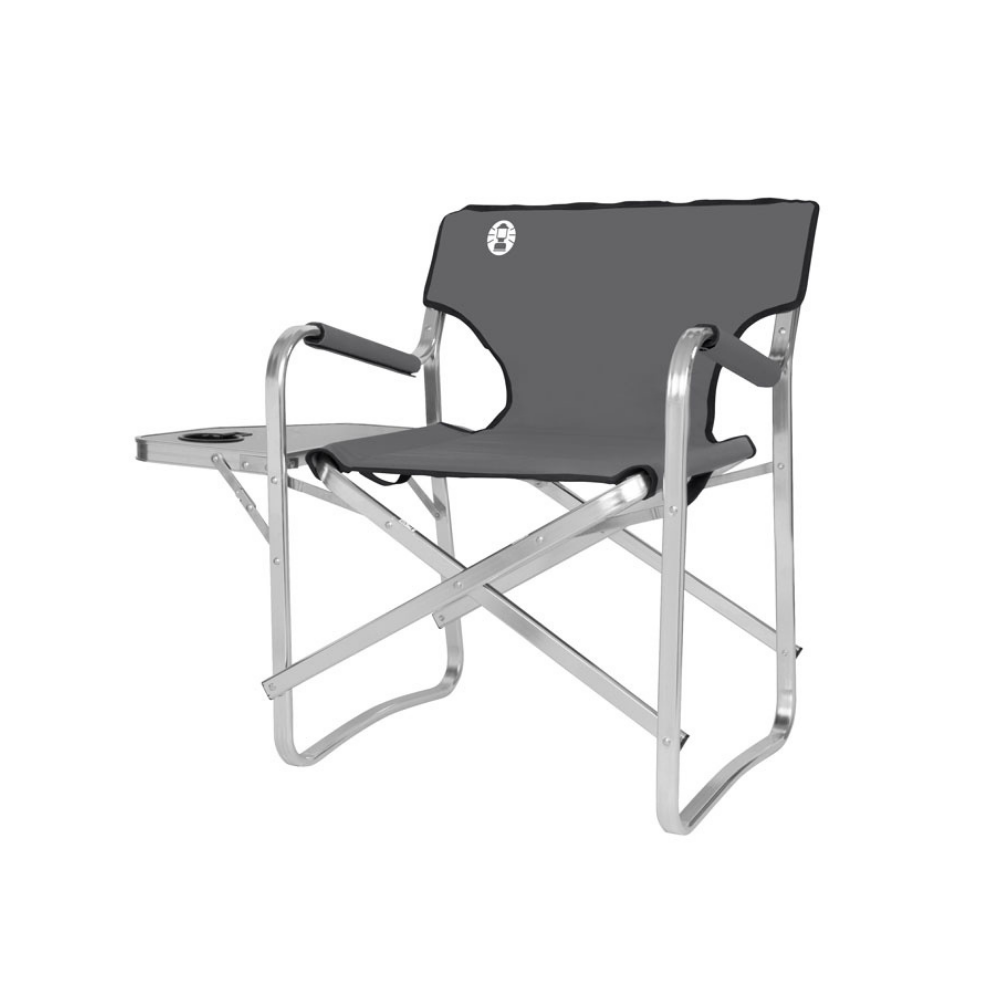 coleman directors chair and table aluminium