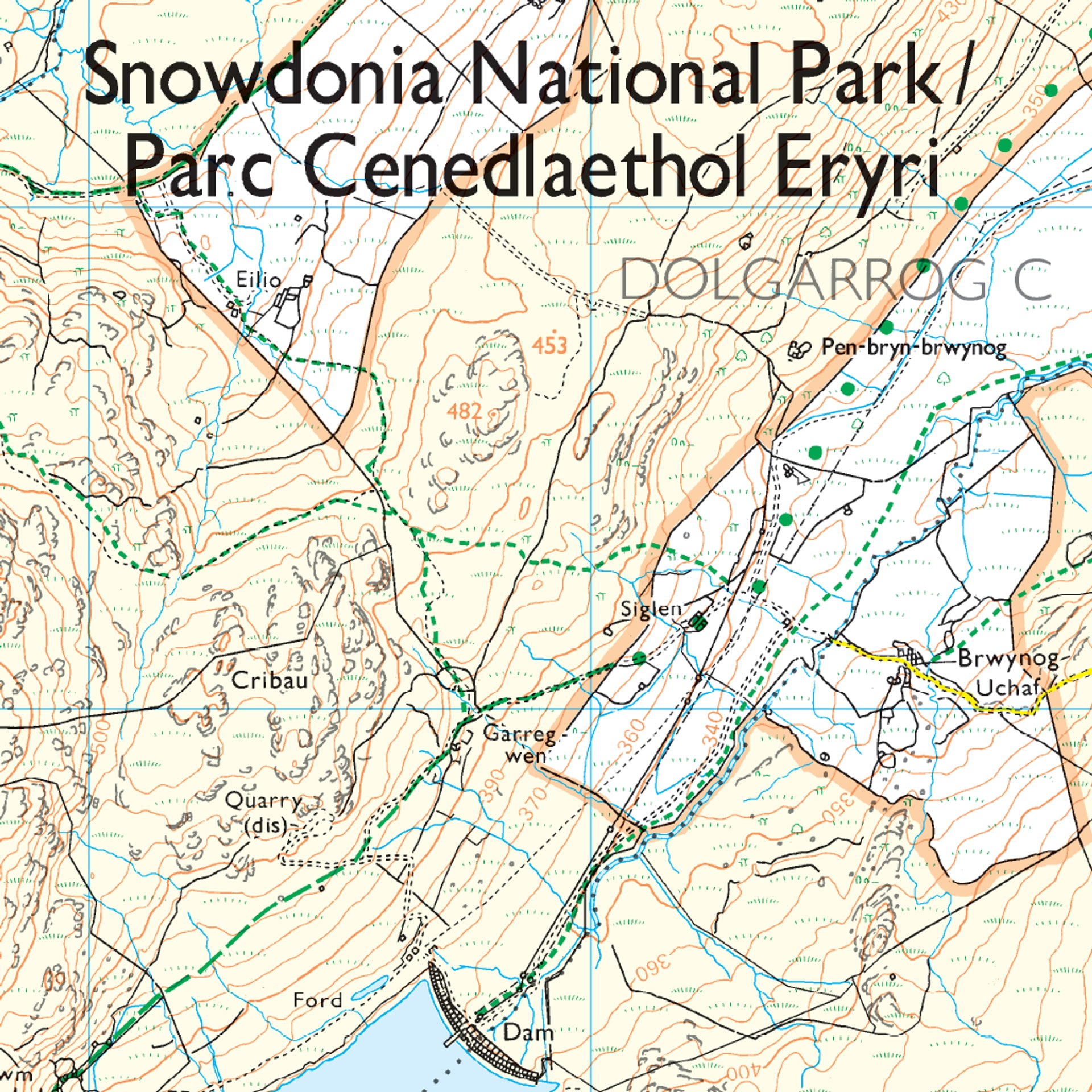 Ordnance Survey Explorer OL17 Map Snowdon & Conwy Valley