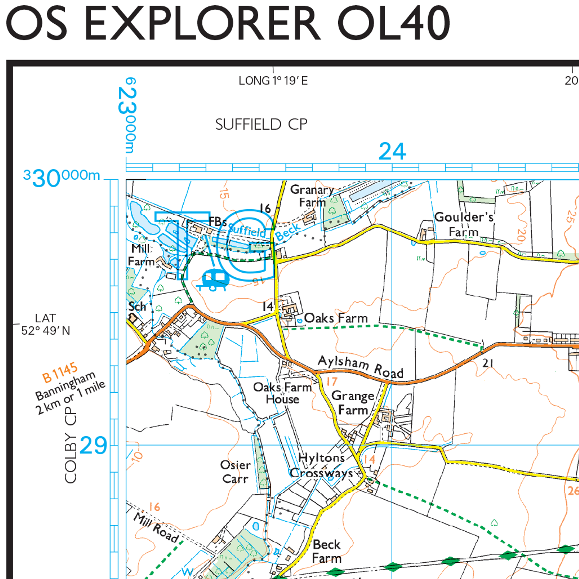 Ordnance Survey Explorer OL40 Map The Broads