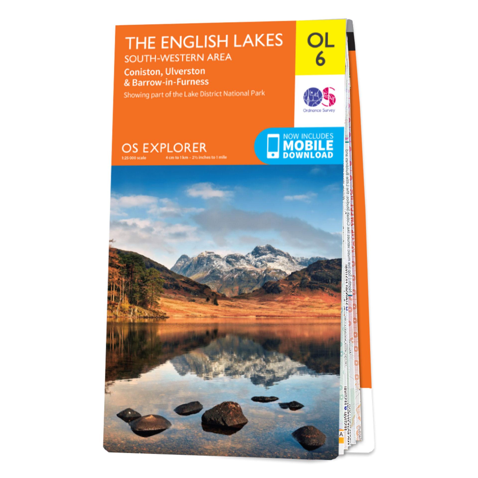 Ordnance Survey Explorer  OL6 Map The English Lakes South Western Area