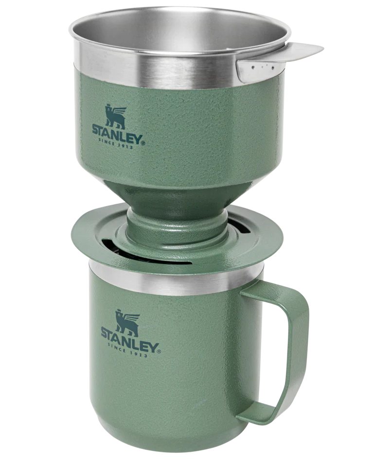 stanley classic perfect brew over set hammertone green