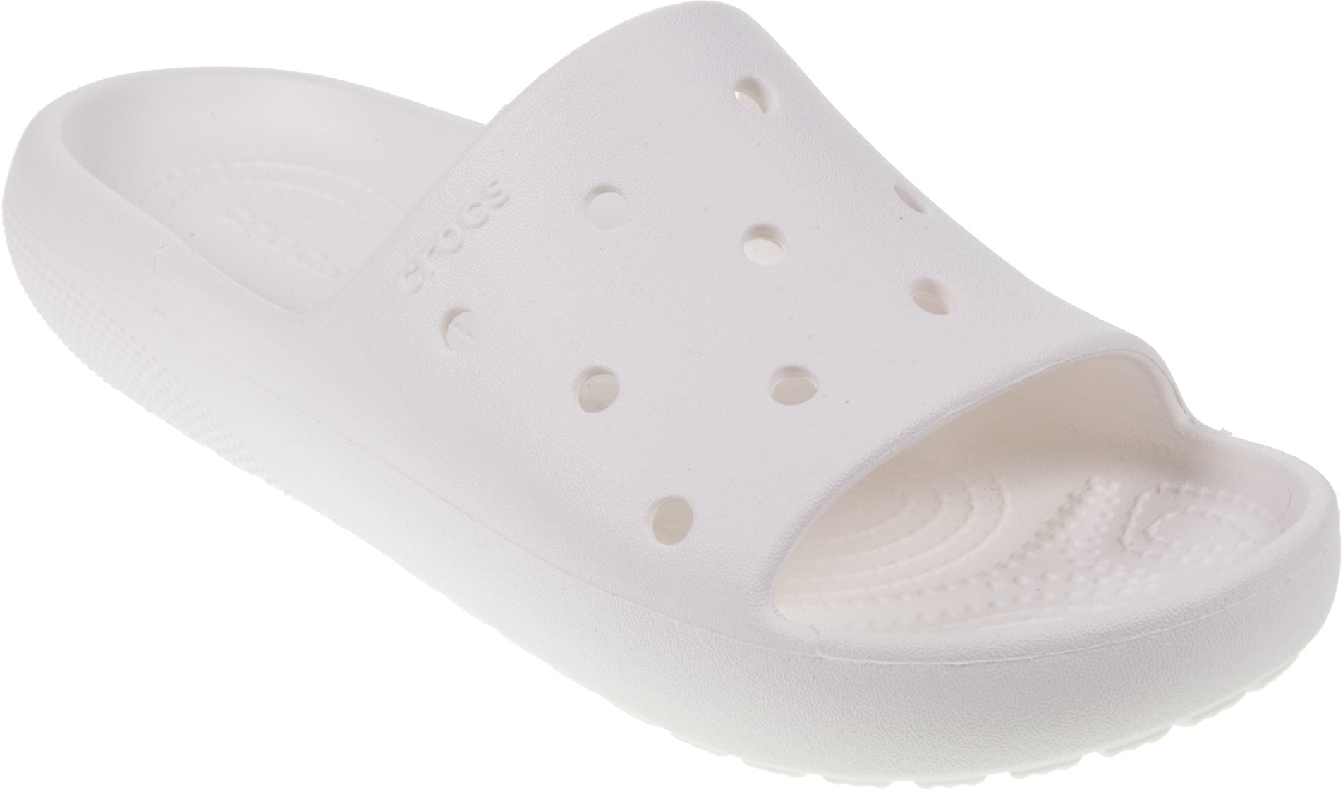 crocs classic slide v2 white