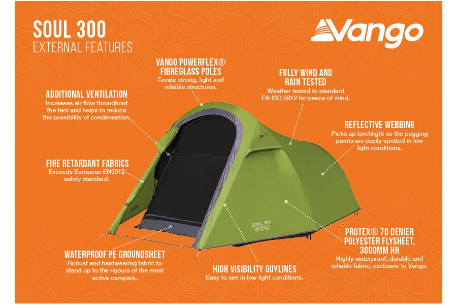 Vango Soul 300 Lightweight Tent NEW 2024