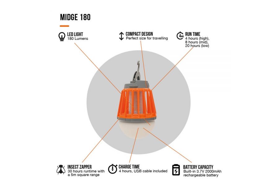 Vango Midge 180 UV Light Midge Zapper