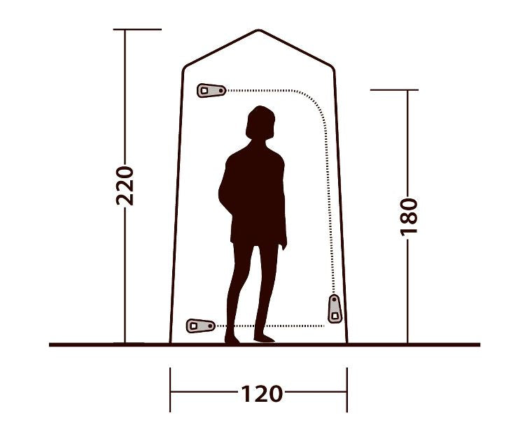 Outwell Seahaven Comfort Station Single Toilet Tent