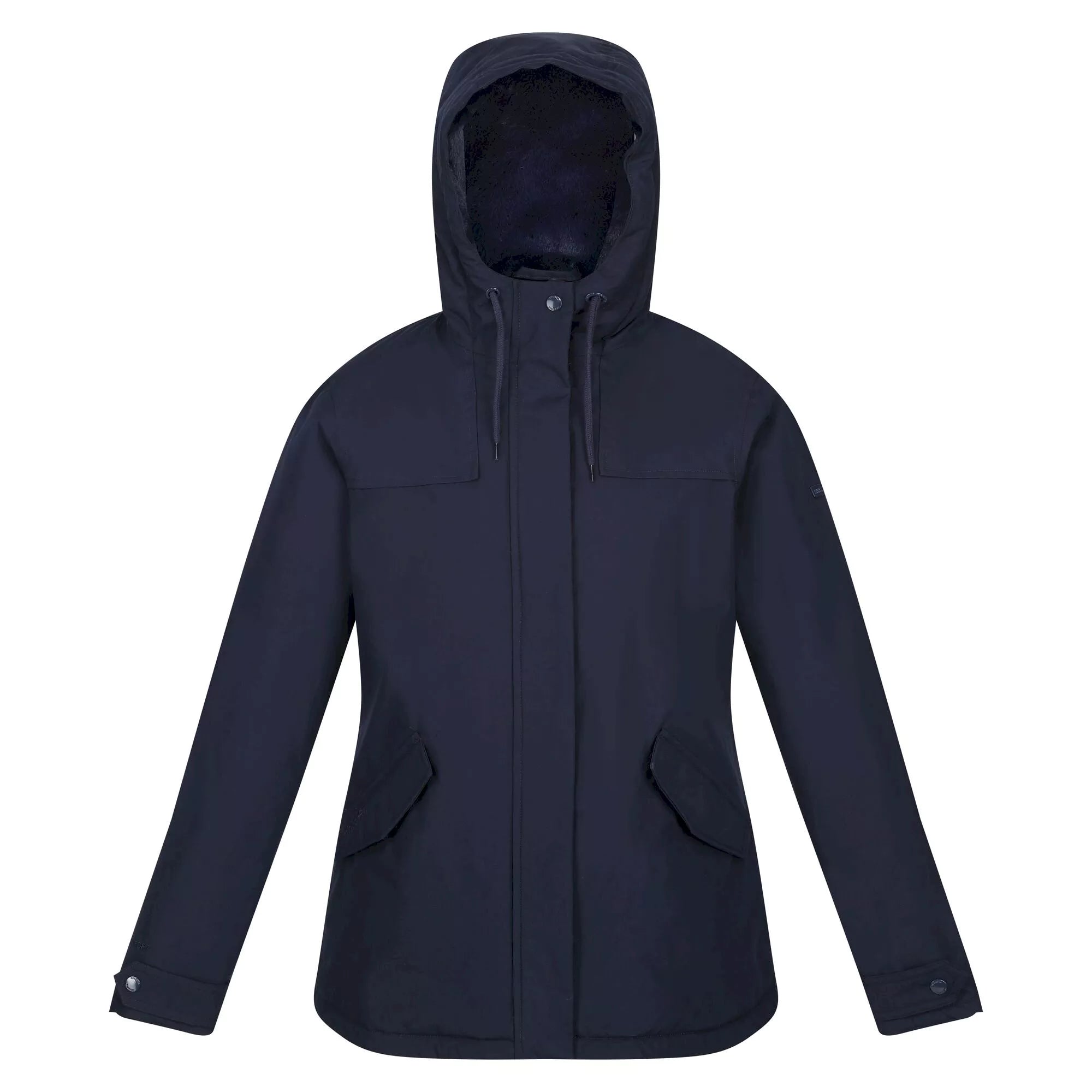 Regatta Ladies Bria Fur Lined Waterproof Jacket | Navy