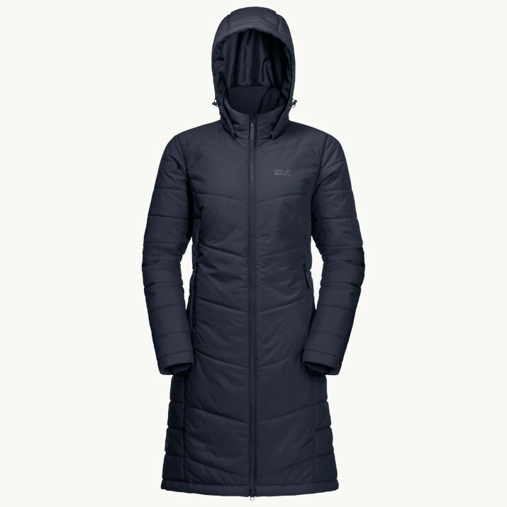 Jack Wolfskin Ladies North York Padded Coat Night Blue