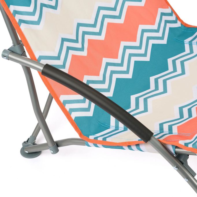 Yello Low Beach Chair Zig Zag